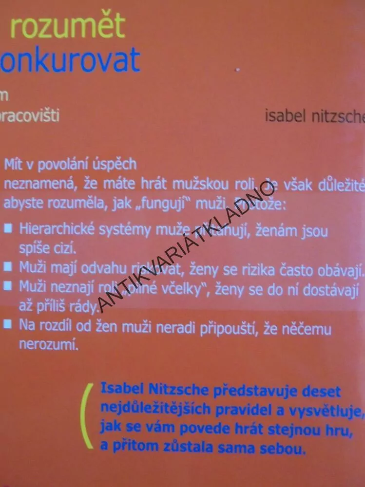 JAK ROZUMĚT A KONKUROVAT MUŽŮM NA PRACOVIŠTI, NITZSCHE, **an