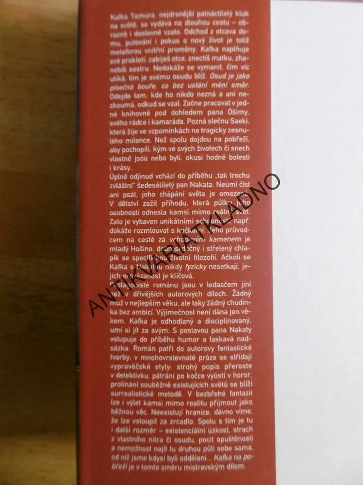 KAFKA NA POBŘEŽÍ, HARUKI MURAKAMI, **an