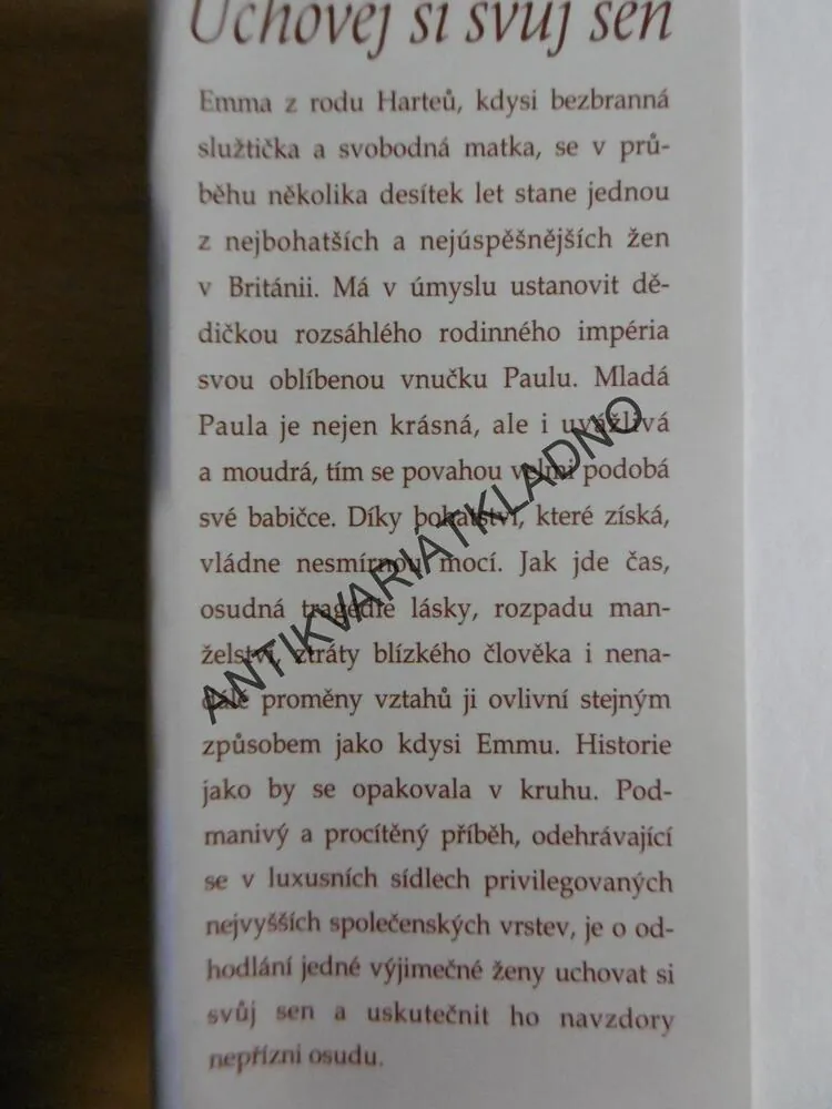 UCHOVEJ SI SVŮJ SEN, BARBARA TAYLOR BRADFORD, **an