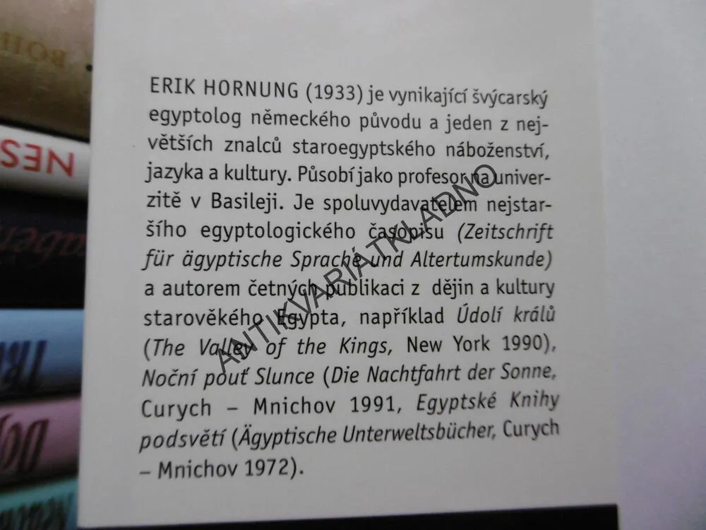 TAJEMNÝ EGYPT, ERIK HORNUNG, KOŘENY HERMETICKÉ MOUDROSTI