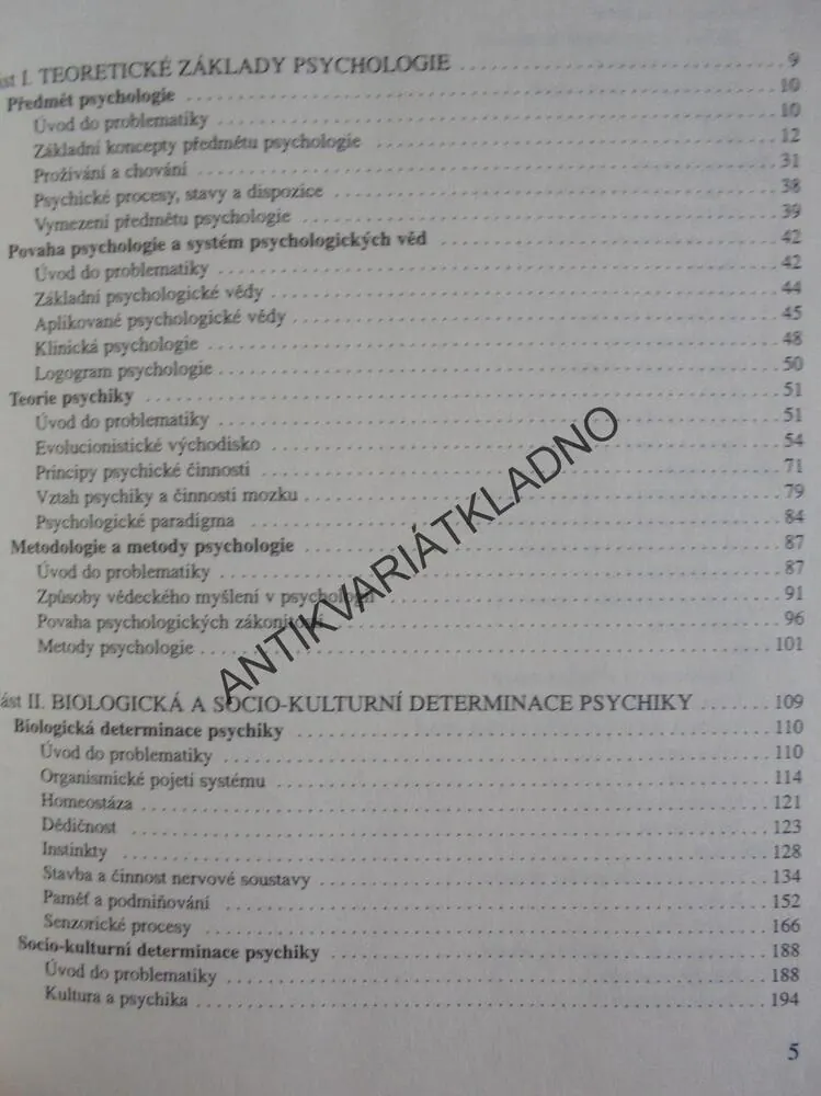 ZÁKLADY PSYCHOLOGIE, NAKONEČNÝ