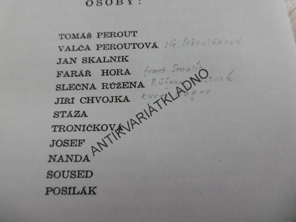 KDYŽ LÉTO PŘIHRÁVÁ, FRÁŇA ŠRÁMEK, 1944, **an