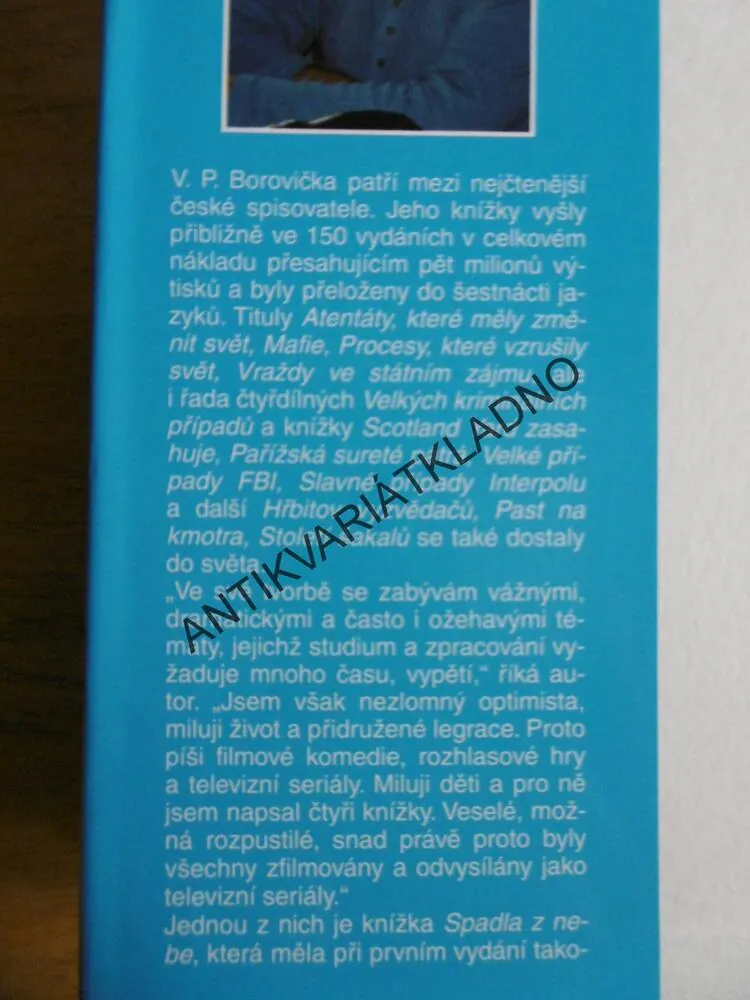 SPADLA Z NEBE, VÁCLAV PAVEL BOROVIČKA, **an