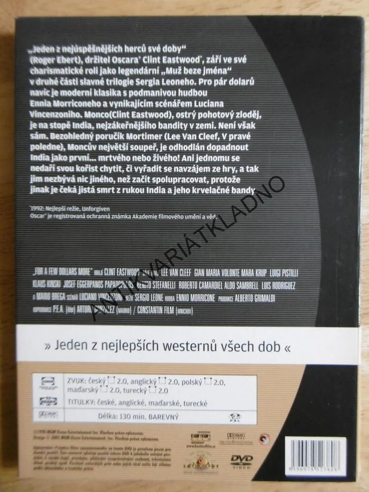 PRO PÁR DOLARŮ NAVÍC, DVD FILM