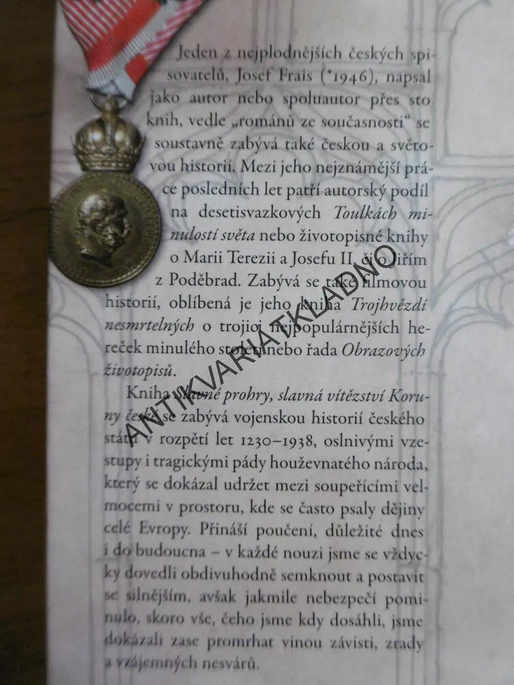 SLAVNÉ PROHRY, SLAVNÁ VÍTĚZSTVÍ KORUNY ČESKÉ, JOSEF FRAIS, **an