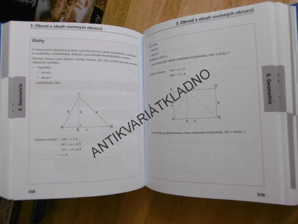 KOMPENDIUM MATEMATIKY, VZORCE A PRAVIDLA, PŘÍKLADY, ŘEŠENÍ, 