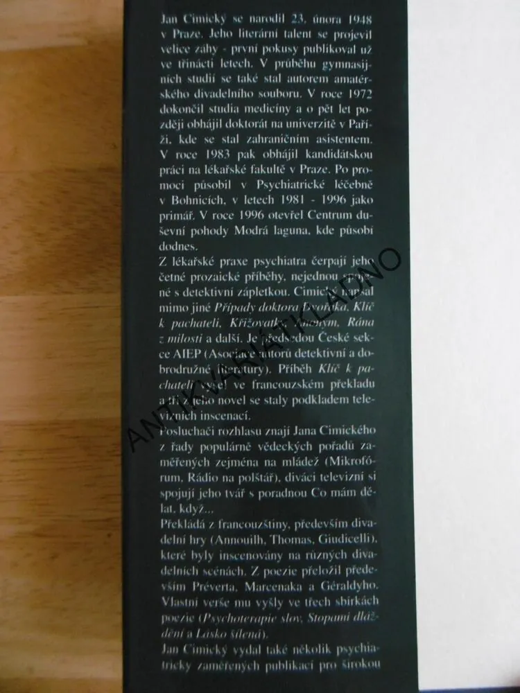 MANSARDA V PODKROVÍ, JAN CIMICKÝ, **an
