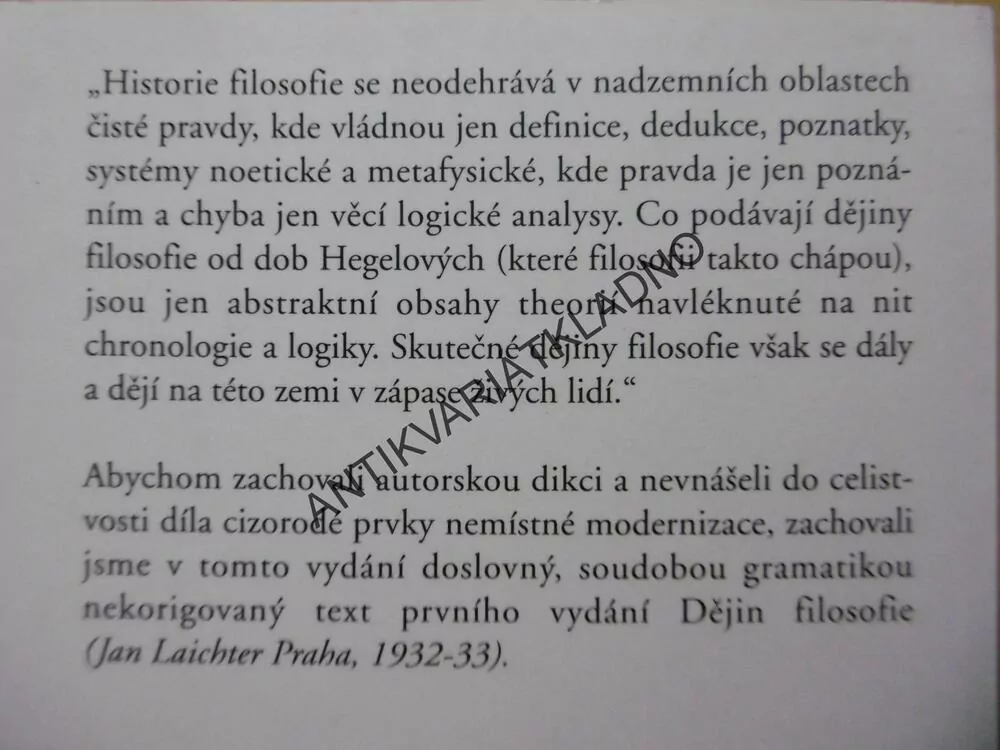 DĚJINY FILOSOFIE, NOVOVĚK, EMANUEL RÁDL