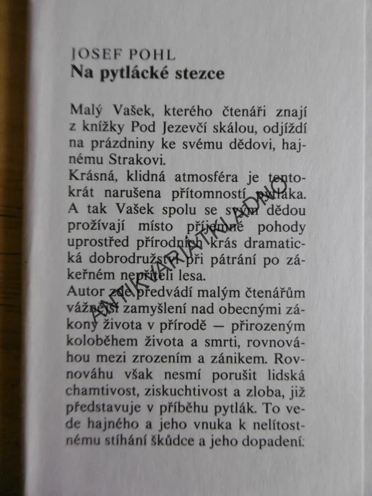 NA PYTLÁCKÉ STEZCE, JOSEF POHL, JIŘÍ KRÁSL, 1983