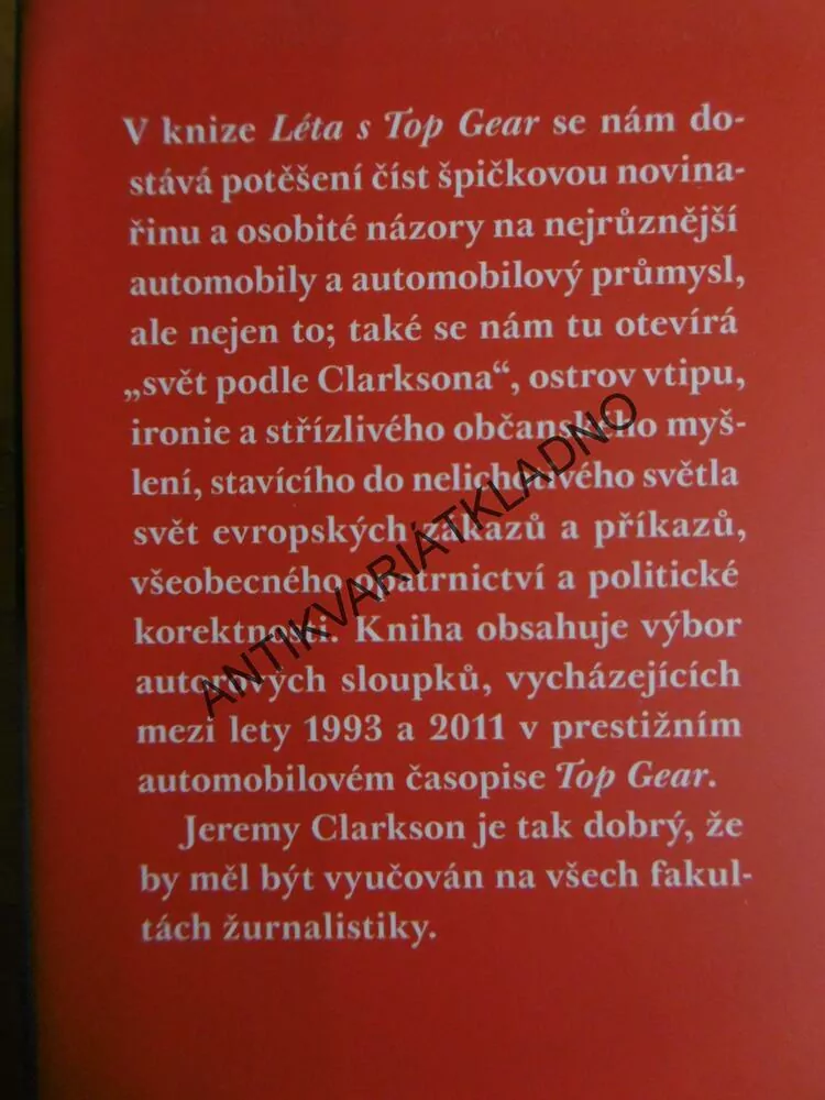 CLARKSON, LÉTA S TOP GEAR, **an