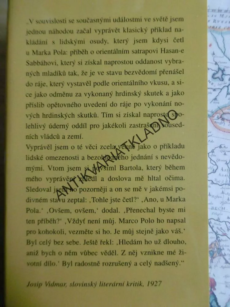 ALAMUT, VLADIMIR BARTOL, OBŽALOBA FANATISMU A RAFINOVANÉHO ZNEUŽÍVÁNÍ MOCI, **an