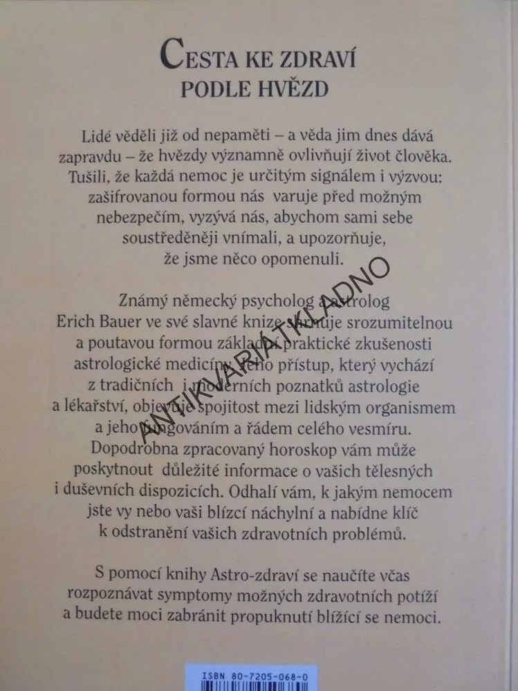 ASTRO - ZDRAVÍ, ASTROLOGIE, ERICH BAUER