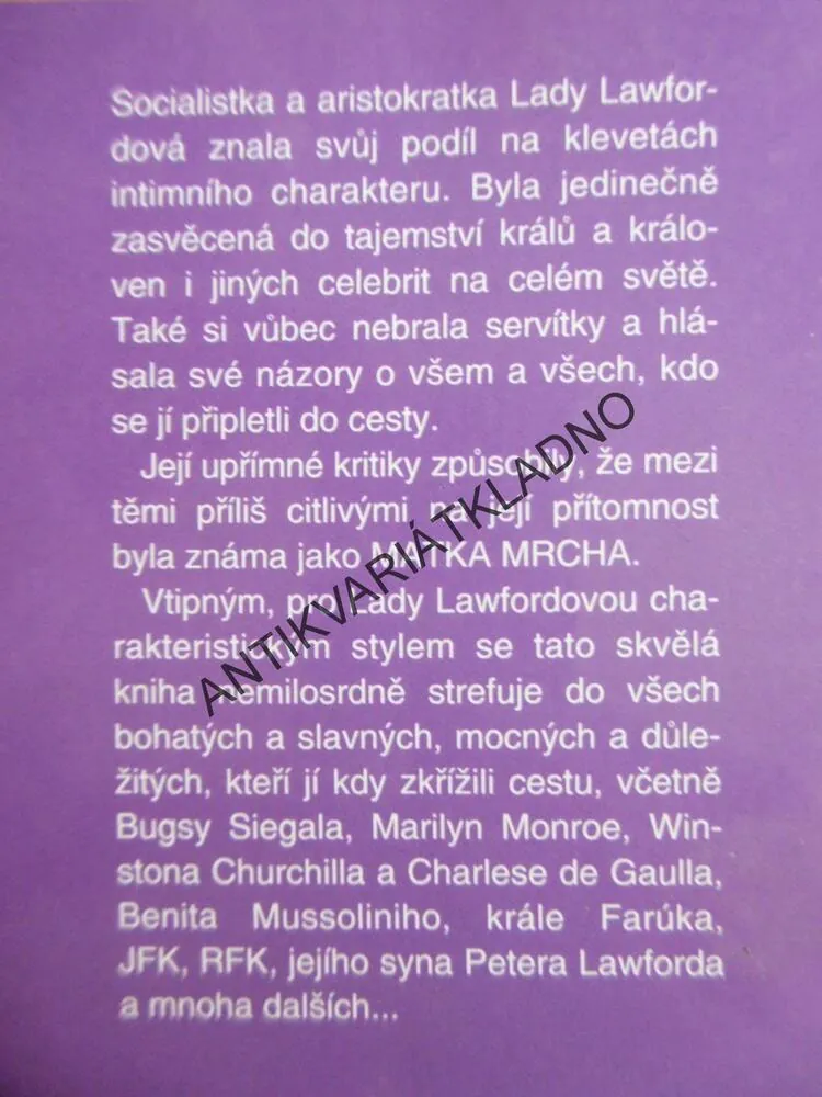 KOUZELNÁ MRCHA, DOOPRAVDY NADORAZ, MARYLYN MONROE, KENNEDY, PETER LAWFORD