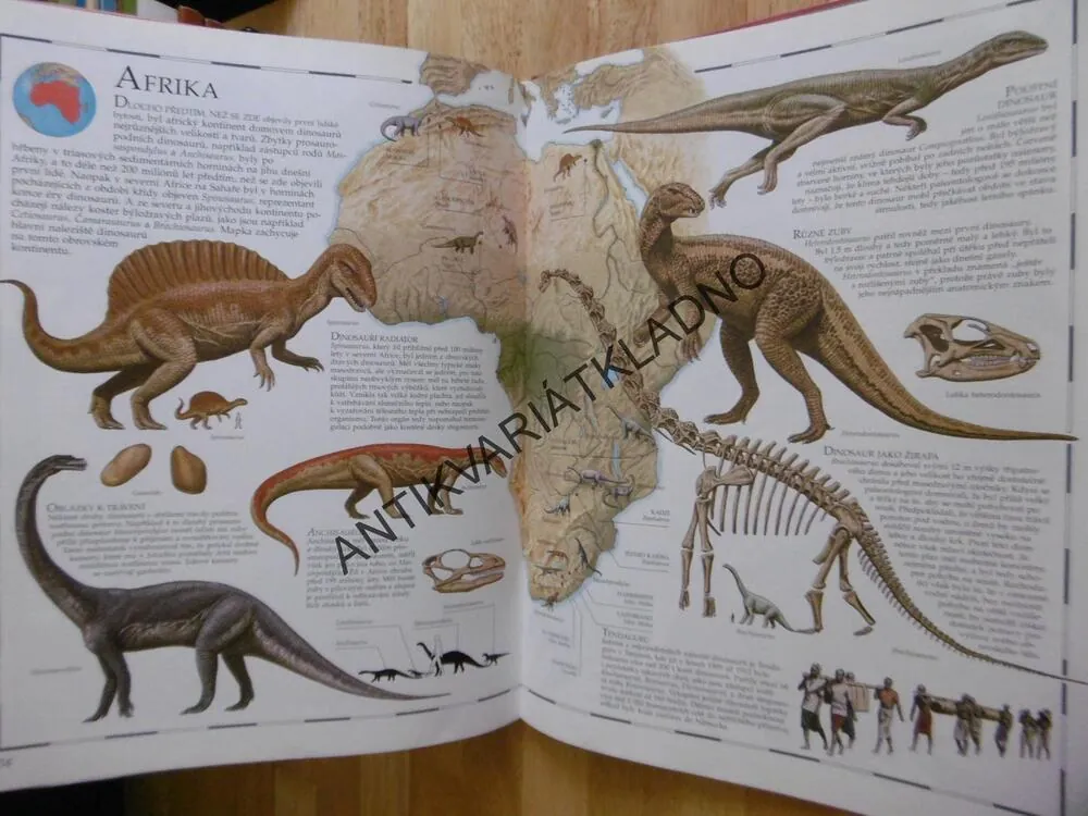 OBRAZOVÝ ATLAS DINOSAURŮ, DINOSAUŘI, GIULIANO FORNARI, **an