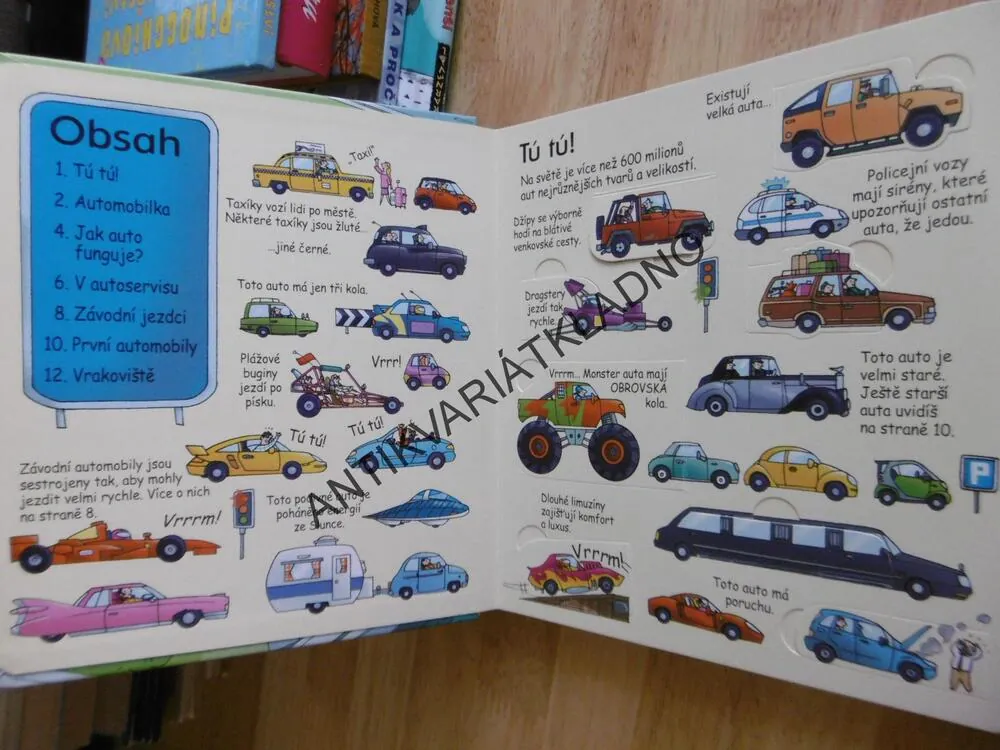 PODÍVEJ SE POD OBRÁZEK, AUTÍČKA, VÍCE NEŽ 60 OTEVÍRACÍ OKÉNKA