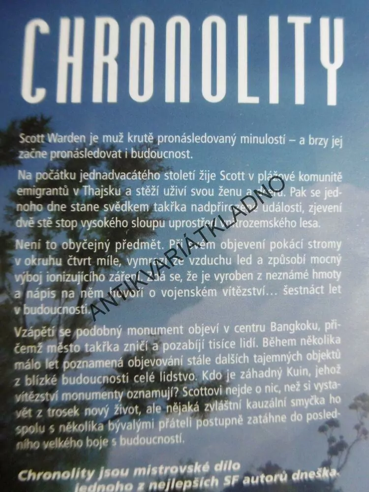 CHRONOLITY, ROBERT CHARLES WILSON, **an