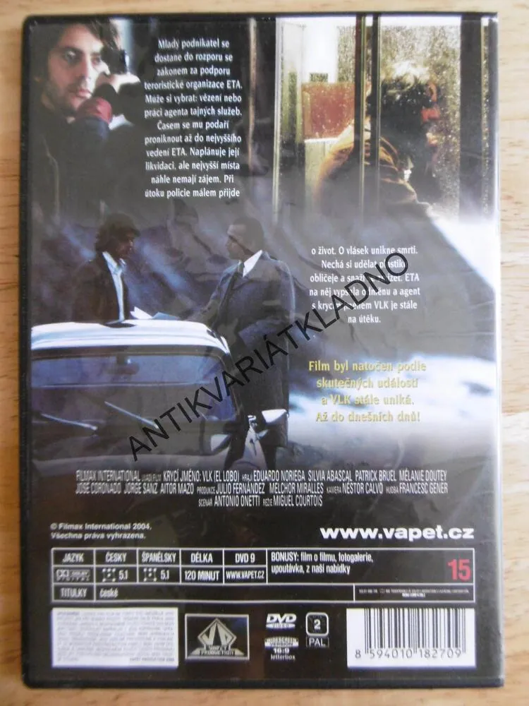 KRYCÍ JMÉNO: VLK, DVD FILM HOROR