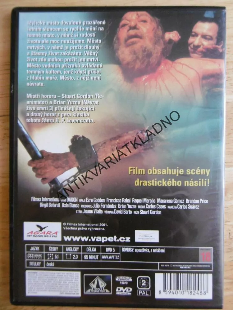 DAGON , DVD FILM HOROR