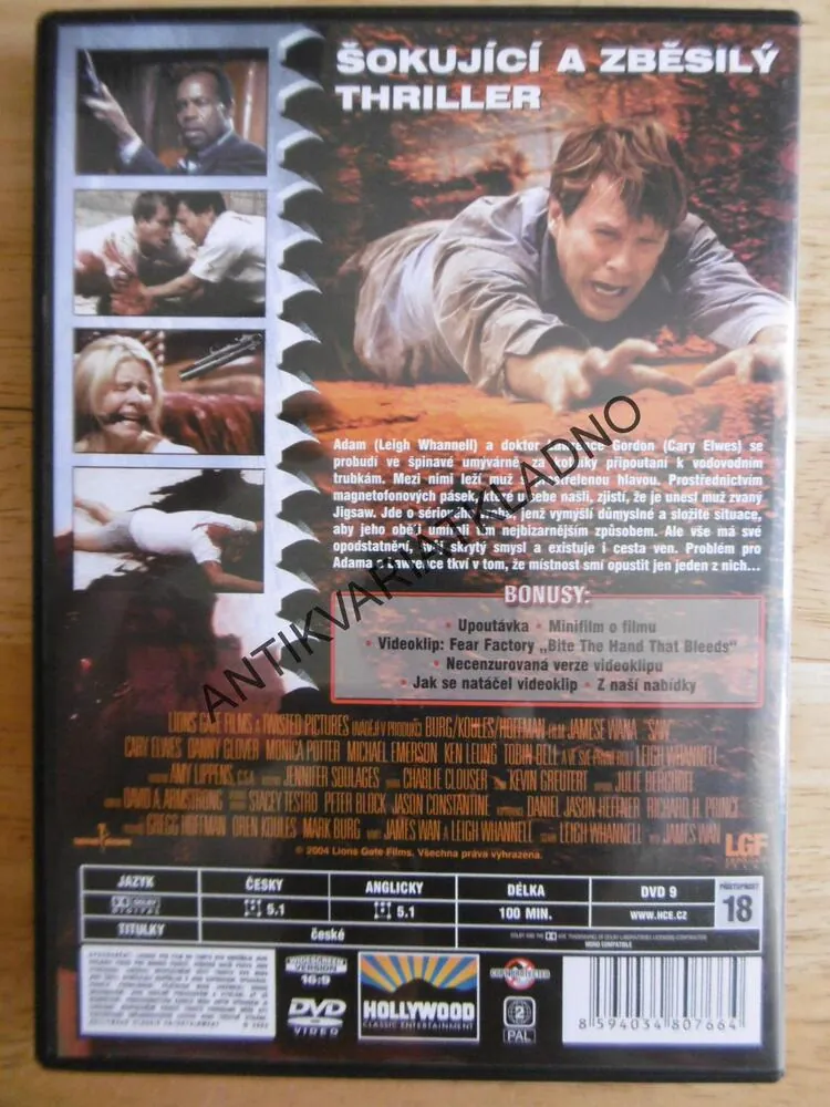 SAW, HRA O PŘEŽITÍ, DVD FILM 