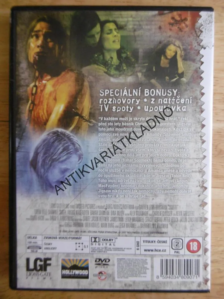 SAW, 3., DVD FILM 