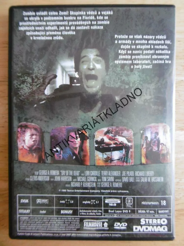 DEN MRTVÝCH, DVD FILM HOROR