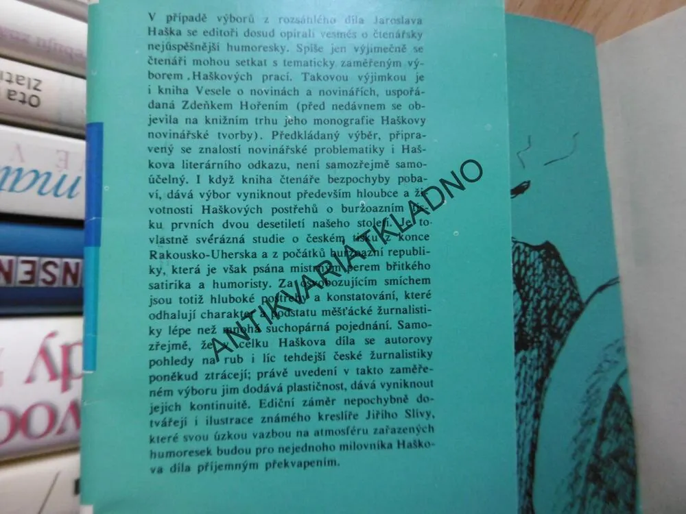 VESELE O NOVINÁCH A NOVINÁŘÍCH, JAROSLAV HAŠEK, **an
