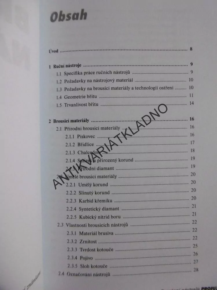 BROUŠENÍ NÁSTROJŮ, PROFI HOBBY 109, LUBOMÍR ŠTAJNOCHR