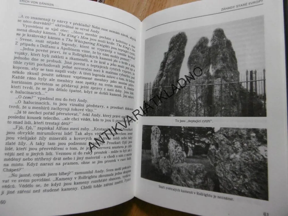 ZÁHADY STARÉ EVROPY, PO STOPÁCH TAJEMNÝCH ČAR, ERICH VON DÄNIKEN, **an