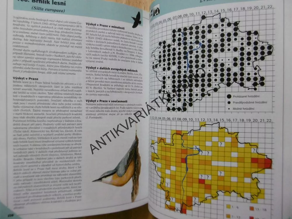 ATLAS HNÍZDNÍHO ROZŠÍŘENÍ PTÁKŮ PRAHY, FUCHS, ŠKOPEK, FORMÁNEK, EXNEROVÁ