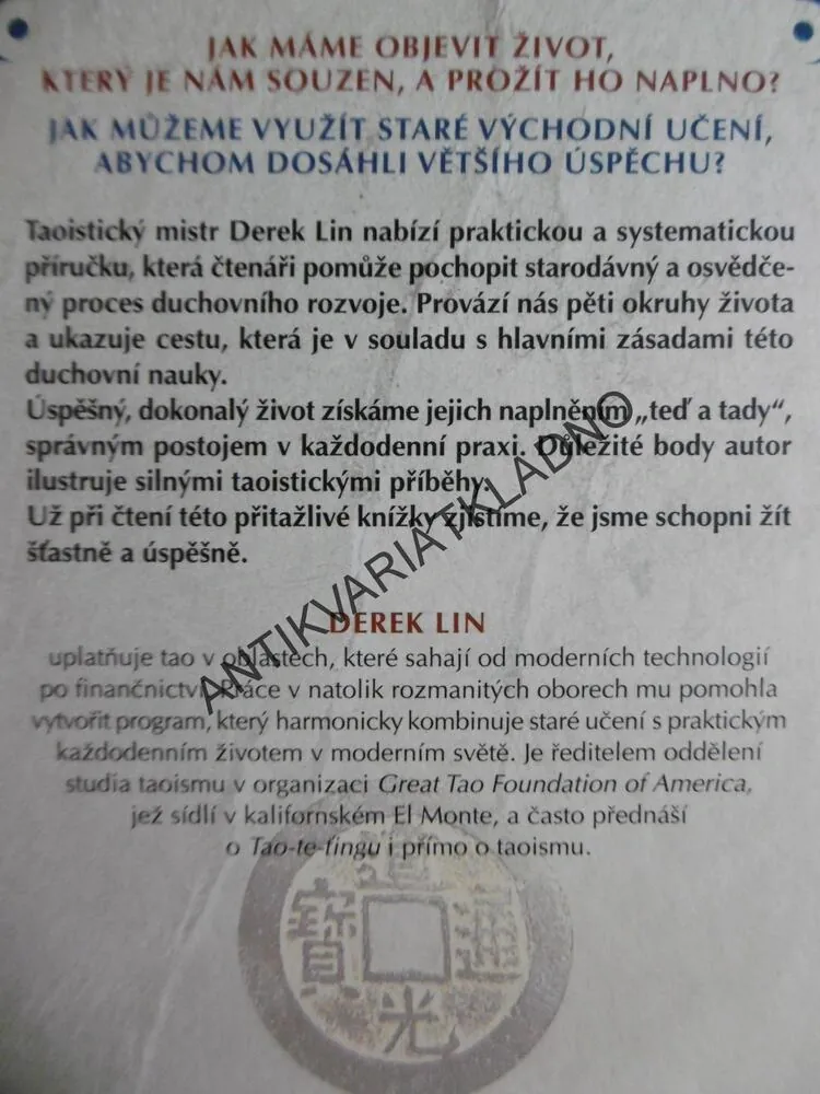TAO ÚSPĚCHU, DEREK LIN, PĚT ODVĚKÝCH KRUHŮ OSUDU, 2013