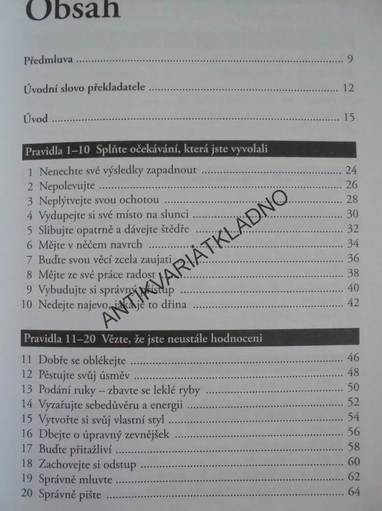 100 ZLATÝCH PRAVIDEL PRO ÚSPĚŠNOU KARIÉRU, TEMPLAR