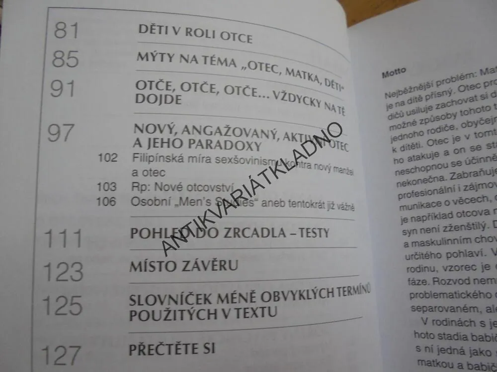 O OTCOVSKÉ ROLI, RODINA, DÍTĚ, PSYCHOLOGIE, NOVÁK