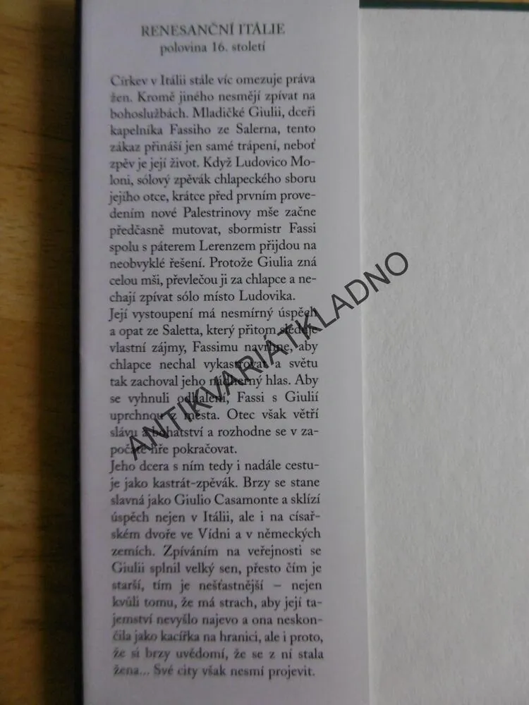 KASTRÁTKA, INY LORENTZOVÁ, **an