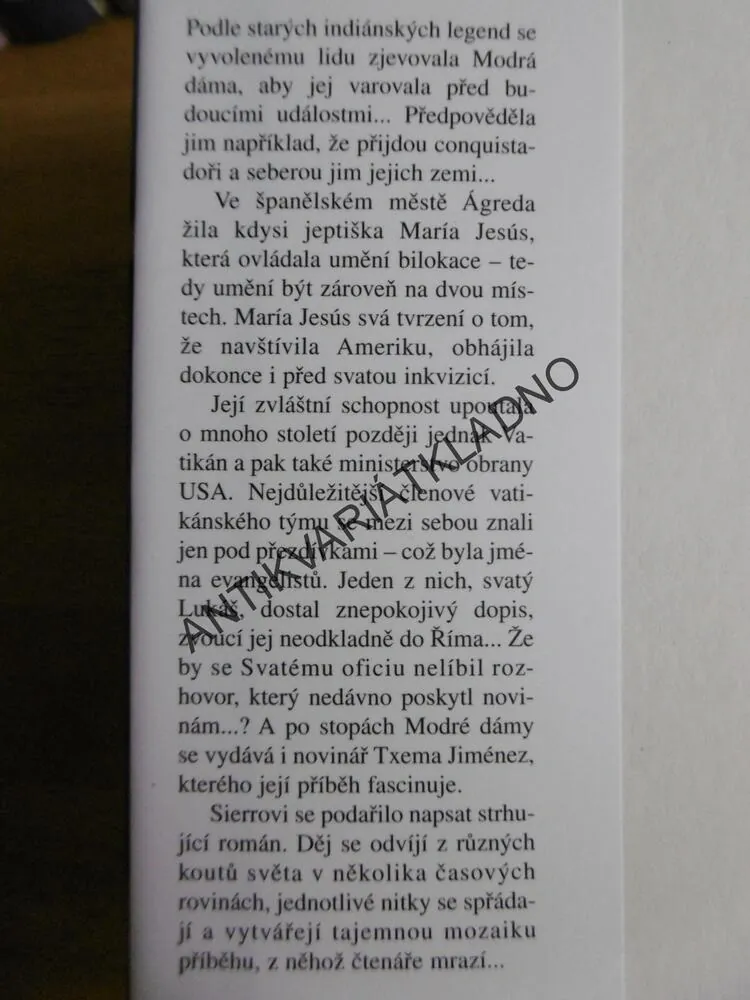 MODRÁ DÁMA, JAVIER SIERRA, **an