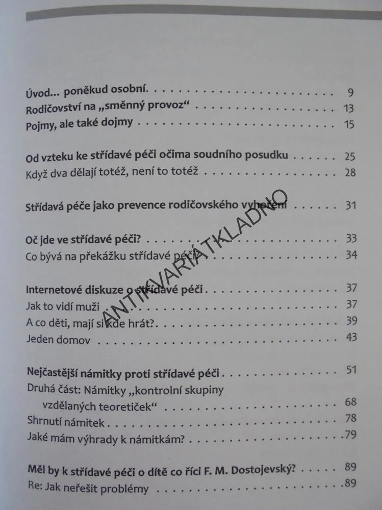 ROZVOD- STŘÍDAVÁ PÉČE O DÍTĚ, T.NOVÁK