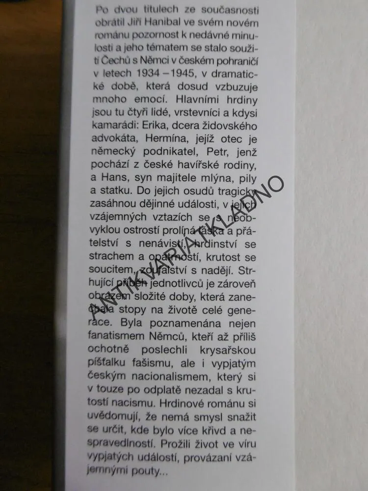S PEČETÍ VINY, JIŘÍ HANIBAL, **an
