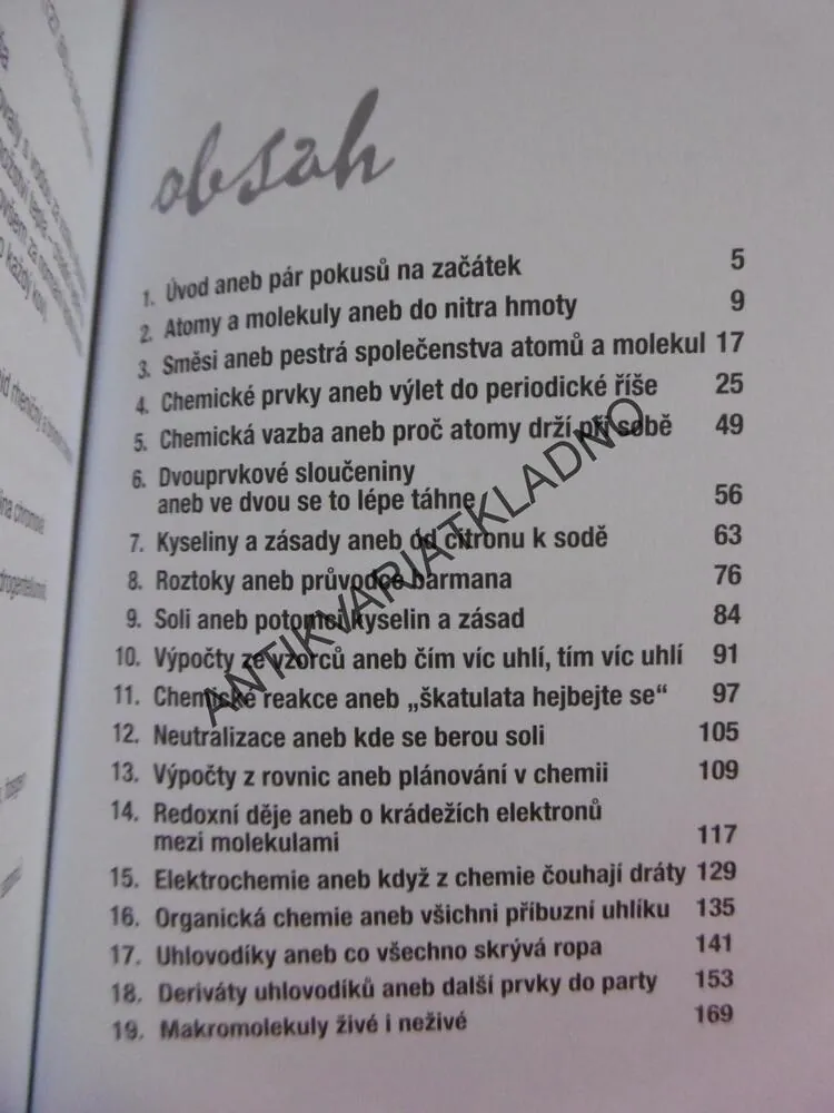 KLÍČ K CHEMII ANEB KDY TO BOUCHNE, 2.STUPEŇ ZŠ, HOLZHAUSER, SLAVÍČEK
