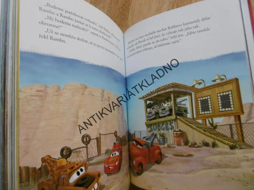 ZLATÁ KNIHA POHÁDEK, DISNEY PIXAR, AUTA, CARS,