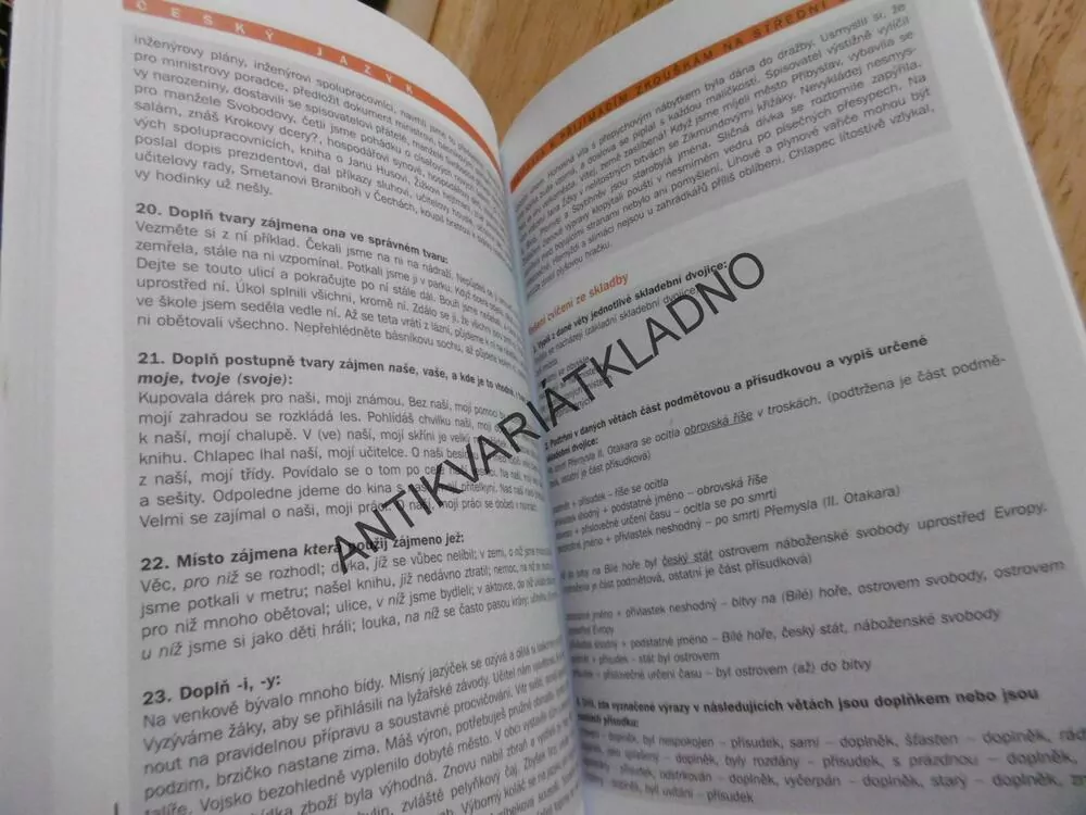 ČESKÝ JAZYK,PŘÍPRAVA K PŘIJÍMACÍM ZKOUŠKÁM NA STŘEDNÍ ŠKOLY, JANA EISLEROVÁ