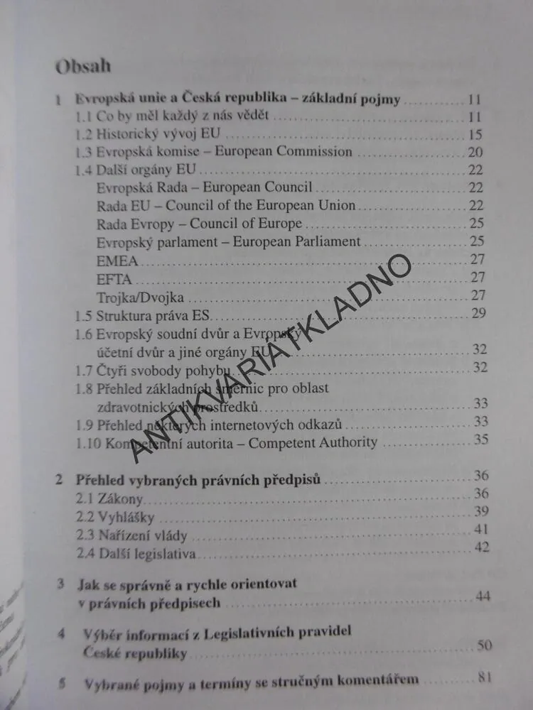 NAŠE ZDRAVOTNICTVÍ A LÉKÁRENSTVÍ V EU, 