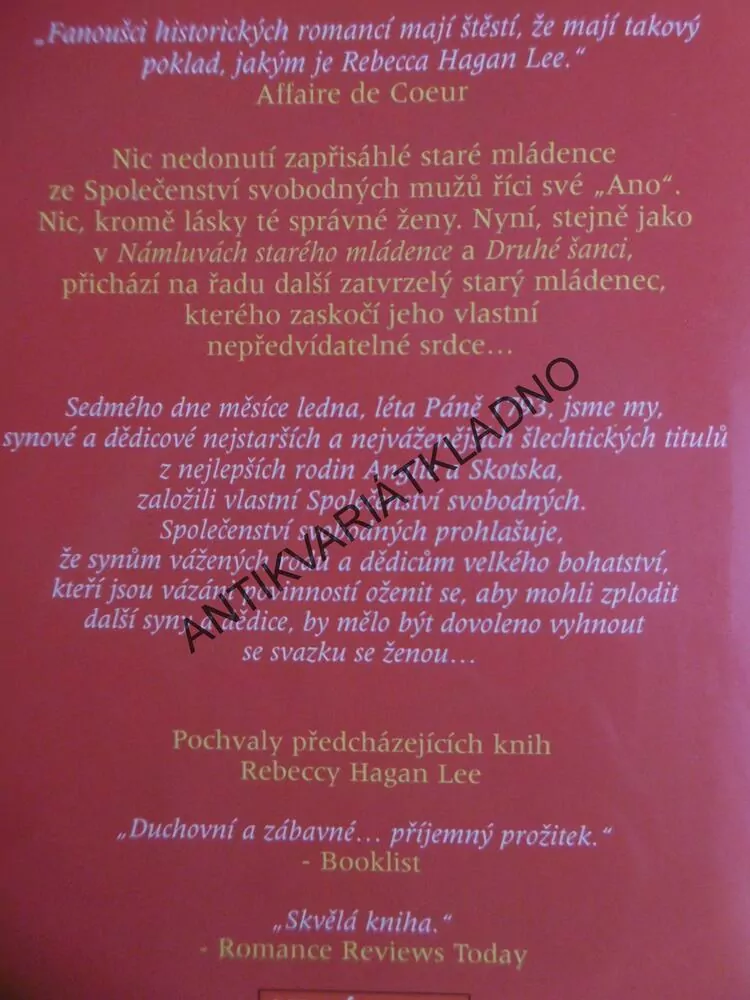 JEHO NA CELÝ ŽIVOT, REBECCA HAGAN LEE, **an