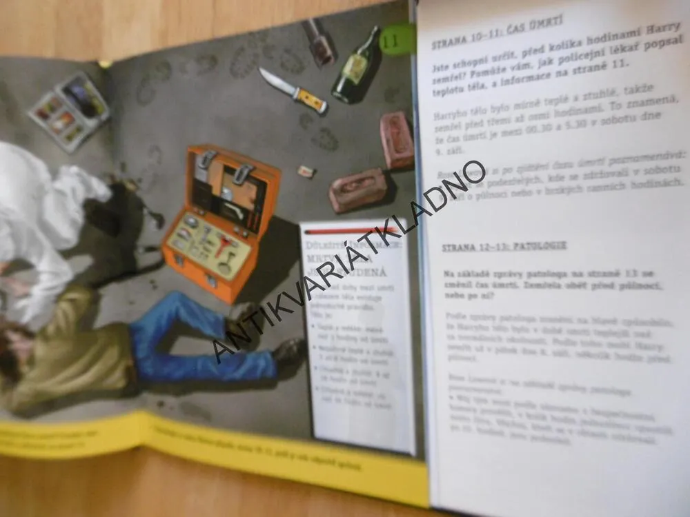MÍSTO ČINU, STAŇ SE DETEKTIVEM, SLEDUJ DŮKAZY A ODHAL ZLOČIN...,