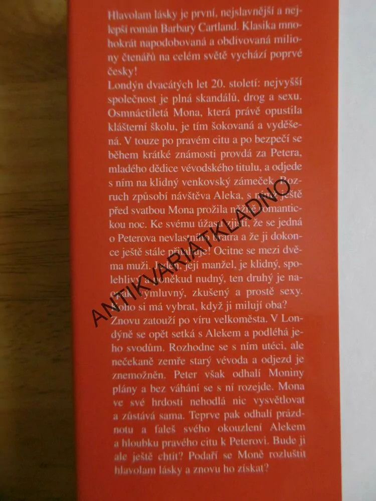 HLAVOLAM LÁSKY, BARBARA CARTLAND, CARTLANDOVÁ, **an