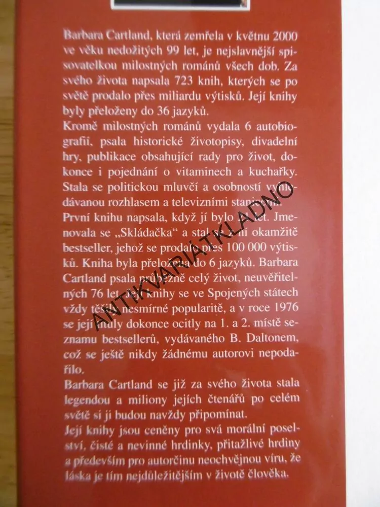 HON NA MANŽELA, BARBARA CARTLAND, CARTLANDOVÁ, **an