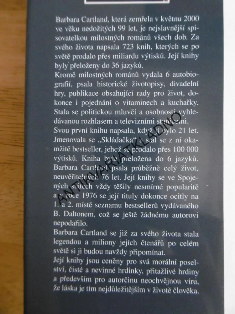 VÉVODA V PASTI, BARBARA CARTLAND, CARTLANDOVÁ