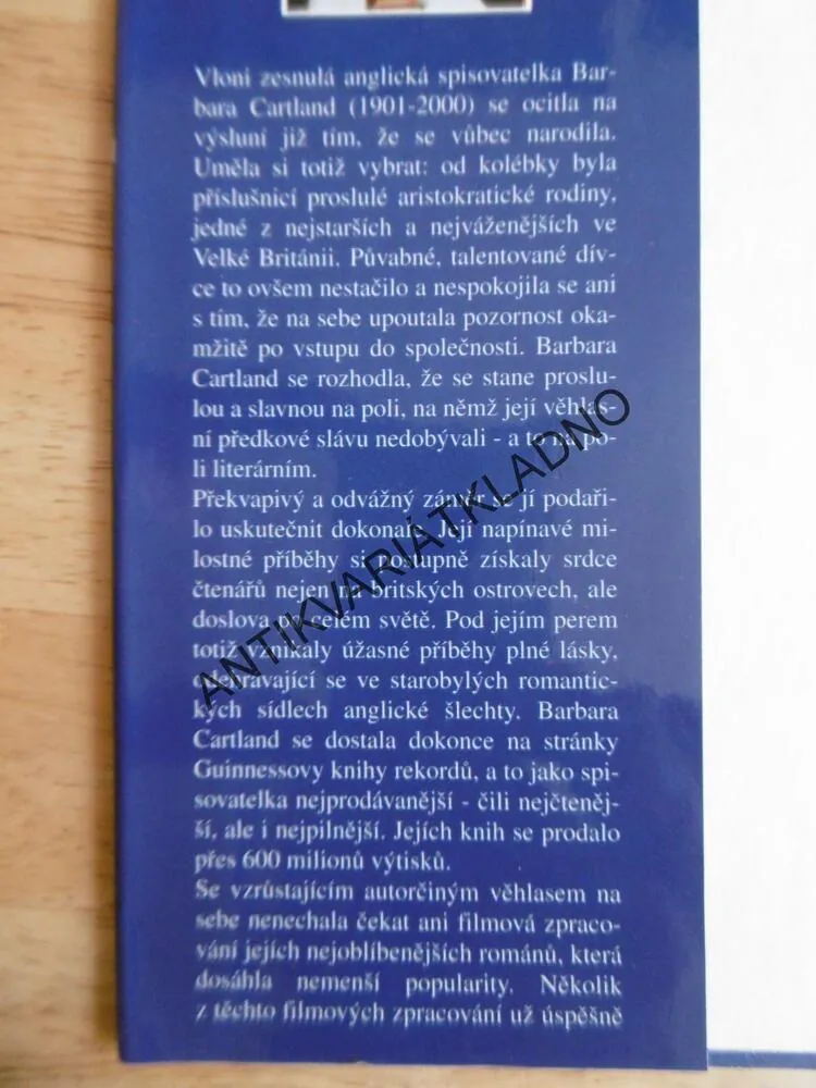 ŠŤASTNÁ FORTUNA, BARBARA CARTLAND, CARTLANDOVÁ, **an