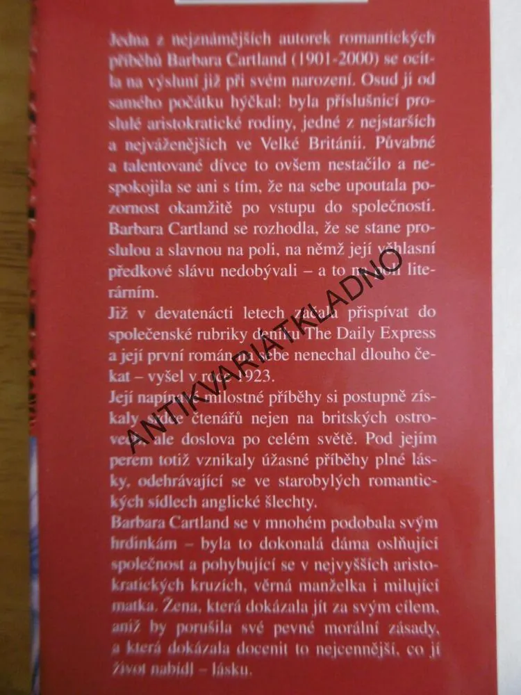 ŽÍT PRO LÁSKU, BARBARA CARTLAND, CARTLANDOVÁ, **an