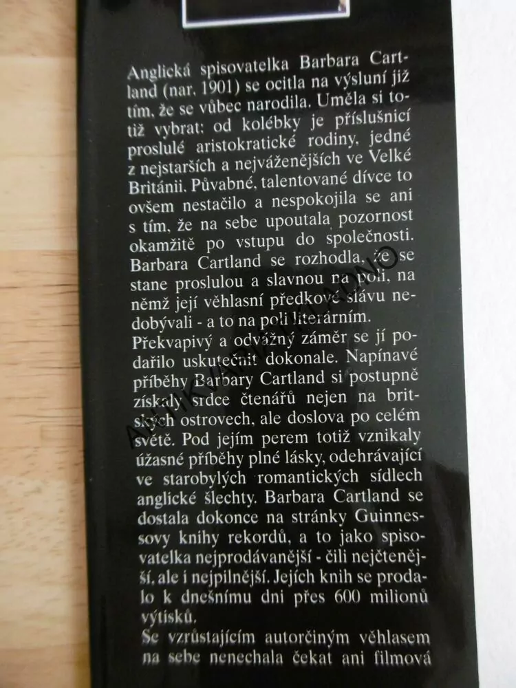 ČERNÝ PANTER, BARBARA CARTLAND, CARTLANDOVÁ, **an