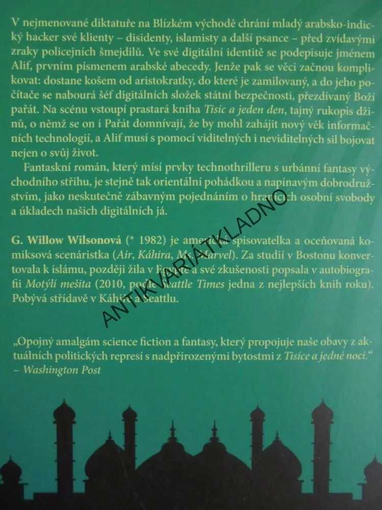 ALIF, NEVIDITELNÝ, G. WILLOW WILSONOVÁ, **an