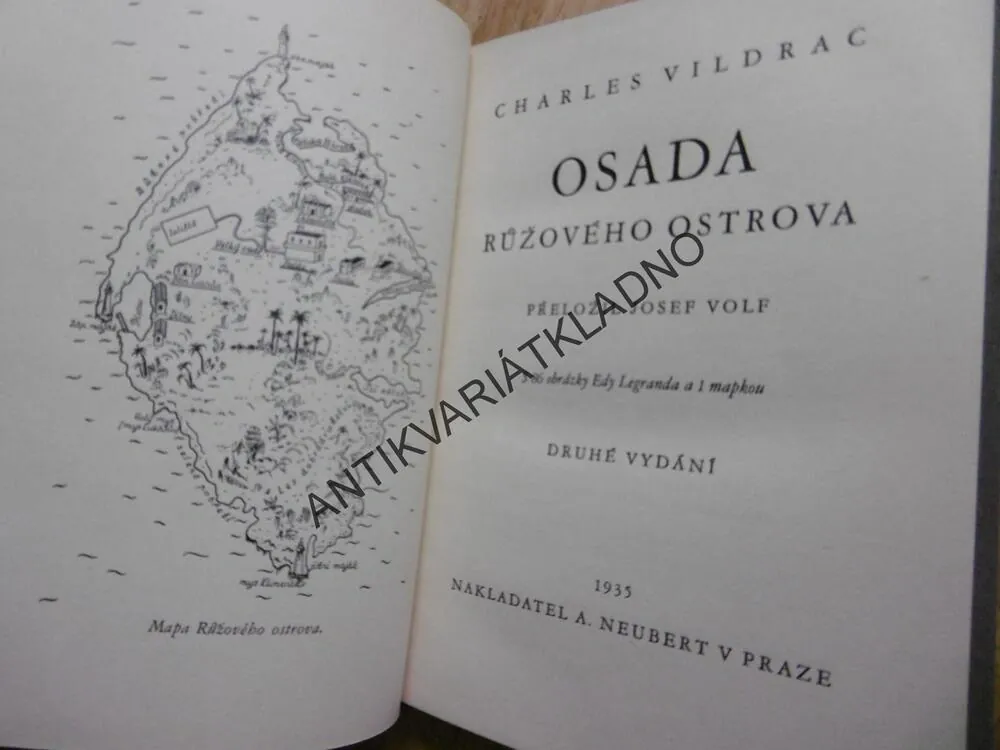 OSADA RŮŽOVÉHO OSTROVA, CHARLES VILDRAC, 1935, **an